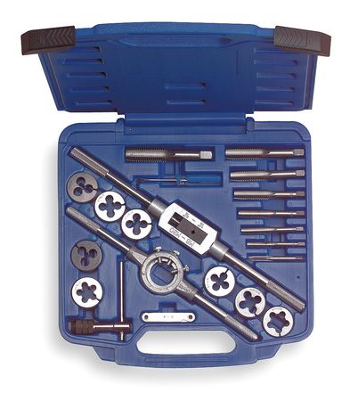 WESTWARD Tap/Die Set, 21 Pieces 1PZ41