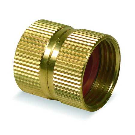 Westward Hose To Hose Connector, Dbl Female, 3/4 1P724