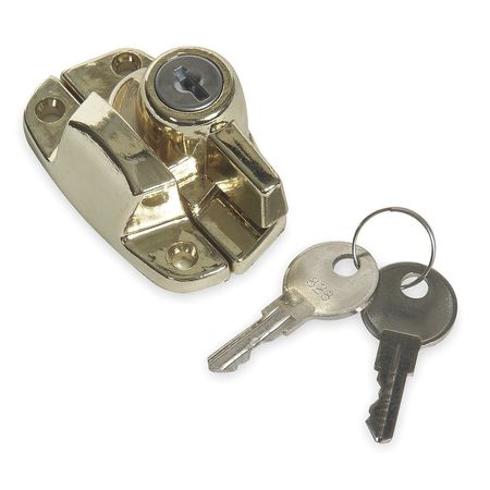 Zoro Select Keyed Sash Lock, Bright Brass 1RBL1