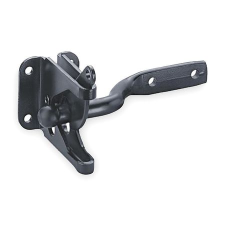 Zoro Select Self-Latching Gate Latch, 2-3/8 In. W, Blk 1RBY4