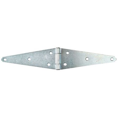 ZORO SELECT 3 1/2 in W x 10 in H zinc plated Strap Hinge 1RCK7