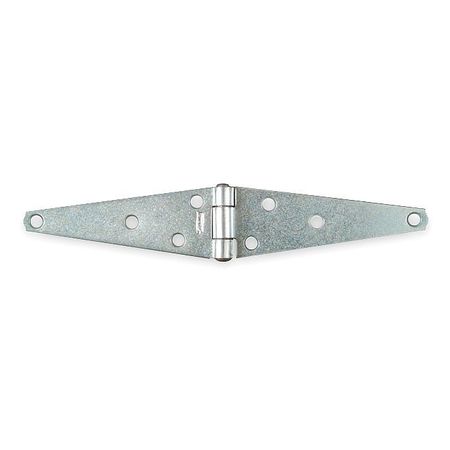 Zoro Select 1 3/4 in W x 5 in H zinc plated Strap Hinge 1RCK3