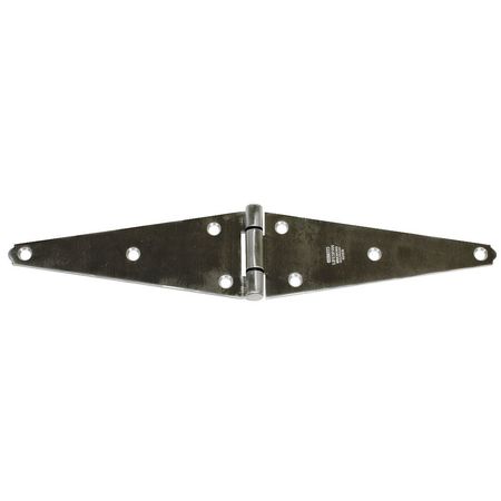 Zoro Select 2 1/2 in W x 5 3/4 in H Stainless steel Strap Hinge 1RCP5