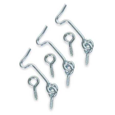 Zoro Select Eye Hook, Steel, 2 Lx 1 In W, PK20 1RCU9