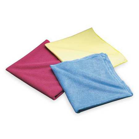 NORTON ABRASIVES Cloth, Microfiber, Blue, 16 x 16 In, PK20 07660705300