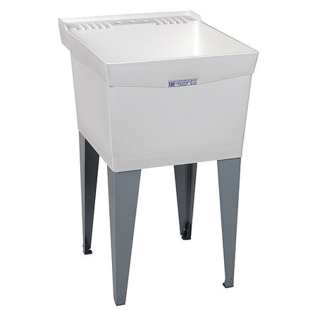 Mustee 20 in W x 24 in L x 34 in H, Floor Mount, Thermoplastic, Utility Sink 19F