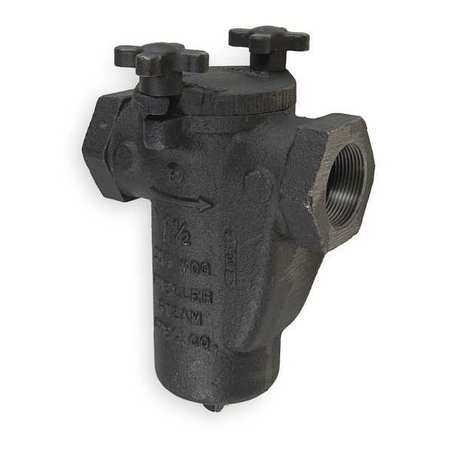 MUELLER STEAM SPECIALTY 1-1/4", FNPT x FNPT, Cast iron, Basket Strainer, 200 psi @ 150 Degrees F 11/4 125 CI Iron body screwed