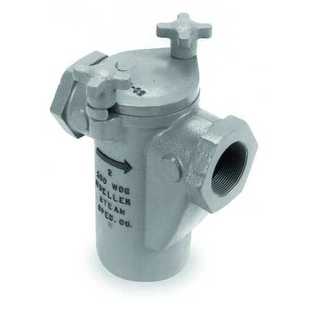 MUELLER STEAM SPECIALTY 2", FNPT x FNPT, Cast Stainless Steel, Basket Strainer, 275 psi @ 100 Degrees F 2 125 SS screwed