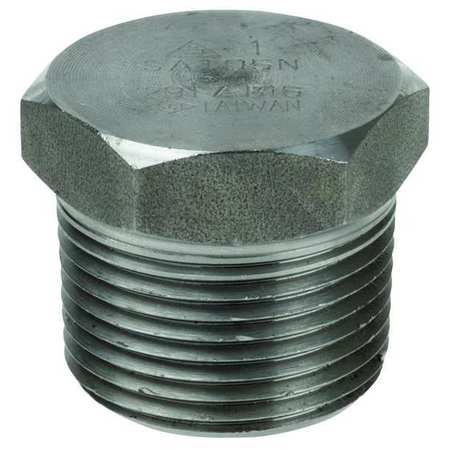 ZORO SELECT 1/2" MNPT 316 SS Hex Head Plug 1RTH4