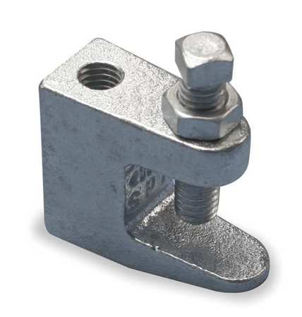 Nvent Caddy Beam Clamp, C-Clamp, For 3/8 in Threaded Rod, Electro-Galvanized Cast Iron, 500 lb Load Capacity 3000037EG