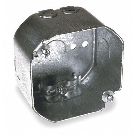 RACO Electrical Box, 21.5 cu in, Octagon Box, 2 Gangs, Galvanized Steel, Octagon 175