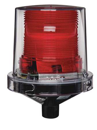 FEDERAL SIGNAL Hazardous Warning Light, LED, Amber 225XL-024A