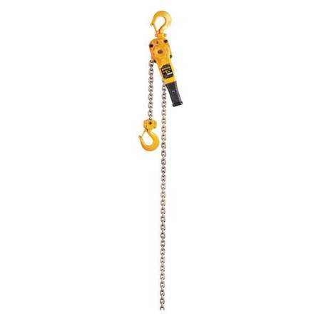 Harrington Lever Chain Hoist, 3,000 lb Load Capacity, 15 ft Hoist Lift, 1 1/4 in Hook Opening LB015-15