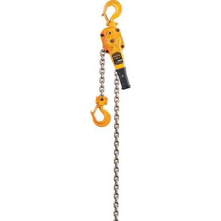 HARRINGTON Lever Chain Hoist, 5,500 lb Load Capacity, 10 ft Hoist Lift, 1 3/8 in Hook Opening LB028-10