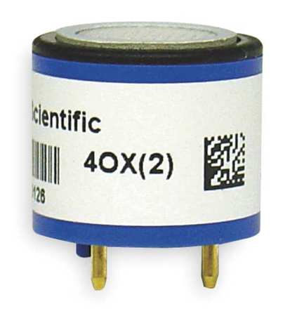 INDUSTRIAL SCIENTIFIC Replacement Sensor, O2, Use With MX6 17124975-3
