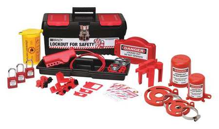 Brady Portable Lockout Kit, Electrical/Valve, 21 105955