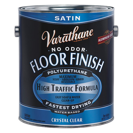 Varathane Floor Finish, Crystal Clear, Satin, 1 gal. 230231