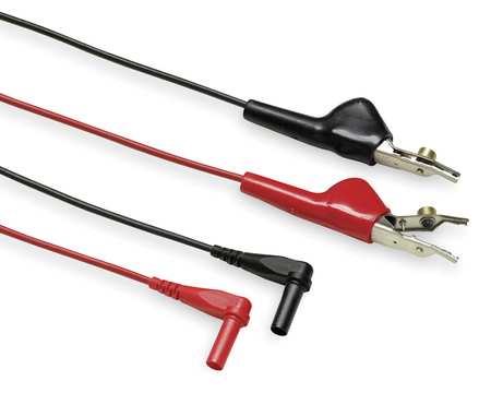 Fluke Test Leads, 60 In. L, Black/Red, 30VAC, PR Fluke-TL26A