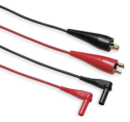 Fluke Test Leads, 60 In. L, Black/Red, 30VAC, PR Fluke-TL28A