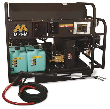 MI-T-M Heavy Duty 4000 psi 4.5 gpm Hot Water Gas Pressure Washer GH-4005-0MDK