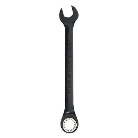 PROTO Black Chrome Combo Non-Reversible Ratcheting Wrench 1/2"-Spline JSCR16