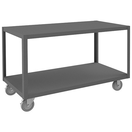 Durham Mfg High Deck Portable Table, 2 Shelves HMT-2448-2-95