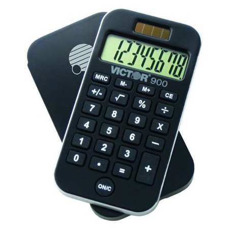 Victor Technology Pocket Calculator, LCD, 8 Digits 900