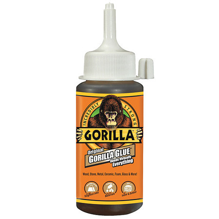 Gorilla Glue Instant Adhesive, Clear, 24 hr Full Cure, 0.1 oz, Tube 5000413