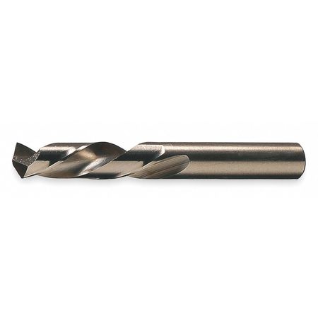 CHICAGO-LATROBE Screw Machine Drill Bit, 9/32 in Size, 135  Degrees Point Angle, Cobalt Steel, Straw/Bronze Finish 50815