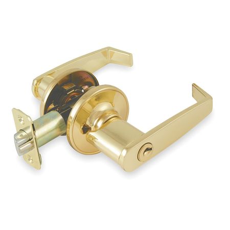 ZORO SELECT Lever Lockset, Mechanical, 2VMW Angled 2VMW2