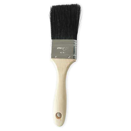 Zoro Select 2" Flat Sash Paint Brush, China Hair Bristle, Sealed Wood Handle 1TTV6
