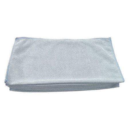 Tough Guy Microfiber Cloth Wipe 16" x 16", Blue, 12PK 1TTX8
