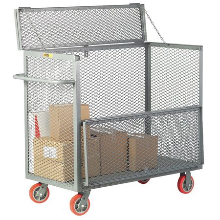LITTLE GIANT Security Box Cart 3600 lb Capacity, 32 in W x 54 in L x 47 in H SB30486PY