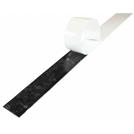 Zoro Select 1/8" Comm. Grade Neoprene Rubber Strip, 2"x36", Black, 50A BULK-RS-N50-895