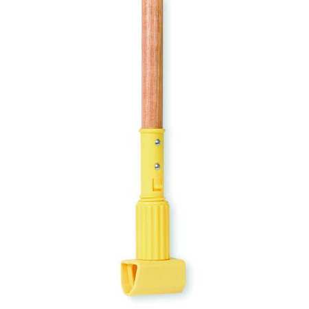 TOUGH GUY 60" Clamp On Wet Mop Handle, Natural, Wood 1TYY9