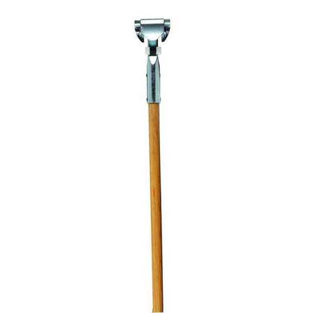 Tough Guy Dust Mop Handle, Clip-On, 60 in L, Wood 1TZG8