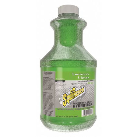 SQWINCHER Sports Drink Mix, 64 oz., Liquid Concentrate, Regular, Lemon-Lime 159030328