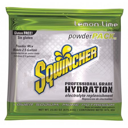 Sqwincher Sports Drink Mix, 23.83 oz., Mix Powder, Regular, Lemon-Lime 159016043
