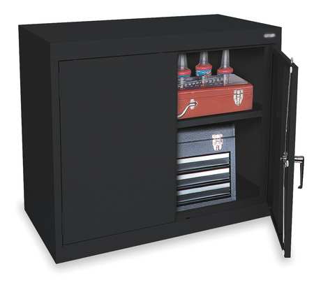 Zoro Select 24 ga. ga. Steel Storage Cabinet, 36 in W, 30 in H, Stationary 1UFC1