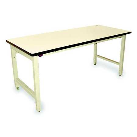 PRO-LINE Bolted Workbenches, ESD Laminate, 72" W, 30" to 36" Height, 5000 lb., Straight HD7230C/H11/HDLE