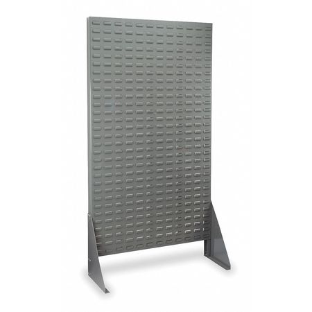 AKRO-MILS Steel Louvered Floor Rack, 36 in W x 13 1/2 in D x 66 in H, Gray 30661