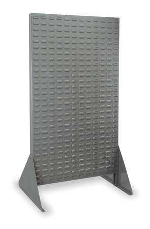 AKRO-MILS Steel Louvered Floor Rack, 36 in W x 25 in D x 66 in H, Gray 30676