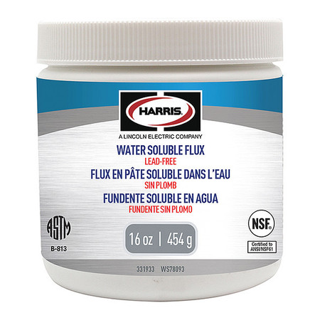 Harris Water Soluble Lead Free Flux, 16 Oz 331933