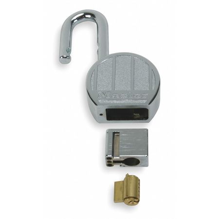 Master Lock Padlock, Keyed Different, Standard Shackle, Round Steel Body, Boron Shackle, 15/16 in W 230