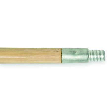 Tough Guy Broom Handle, Bamboo, Acme Thread, Alloy Handle Tip, 1 in Handle Dia, 60 in L,  1VAJ9