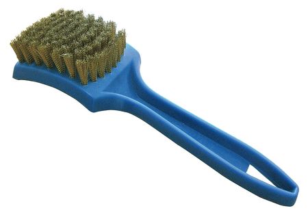 Tough Guy Tire Cleaning Brush, 5 1/2 in L Handle, Beige, Polypropylene, 9 1/2 in L Overall 1VAK5