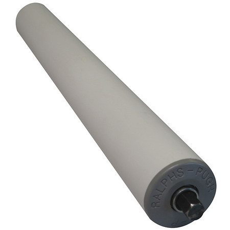 ASHLAND CONVEYOR PVC Plastic Roller, 1.9In Dia, 18BF K40P18