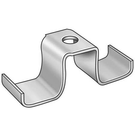 ZORO SELECT Grating Clip, For Screw Size 1/4 in, 316 Stainless Steel, Galvanized, 100 PK i-60-1 1/2