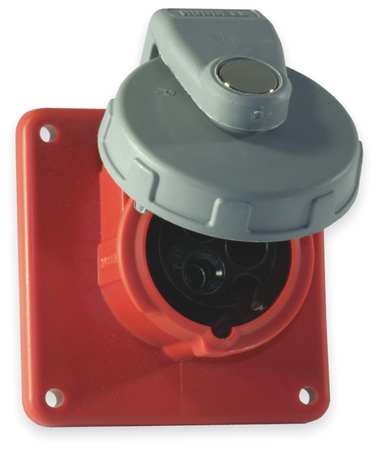 HUBBELL IEC Pin and Sleeve Receptacle, 20A, 480V HBL320R7W