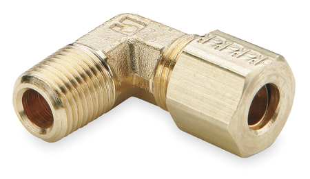 PARKER 1/4" Compression x MNPT Brass 90 Degree Elbow 10PK 169C-4-4